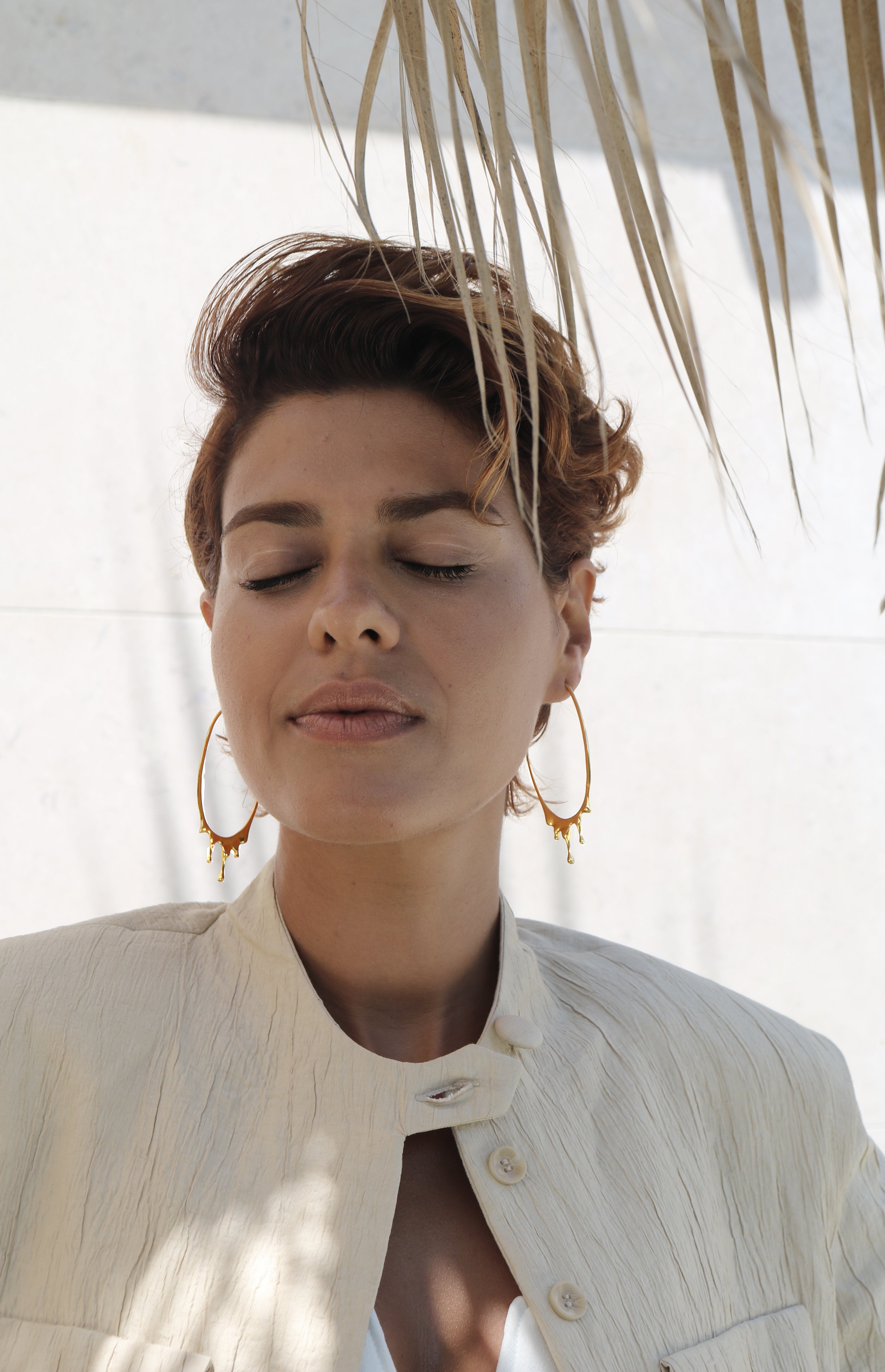 Alaa Hoops | Gold | Large