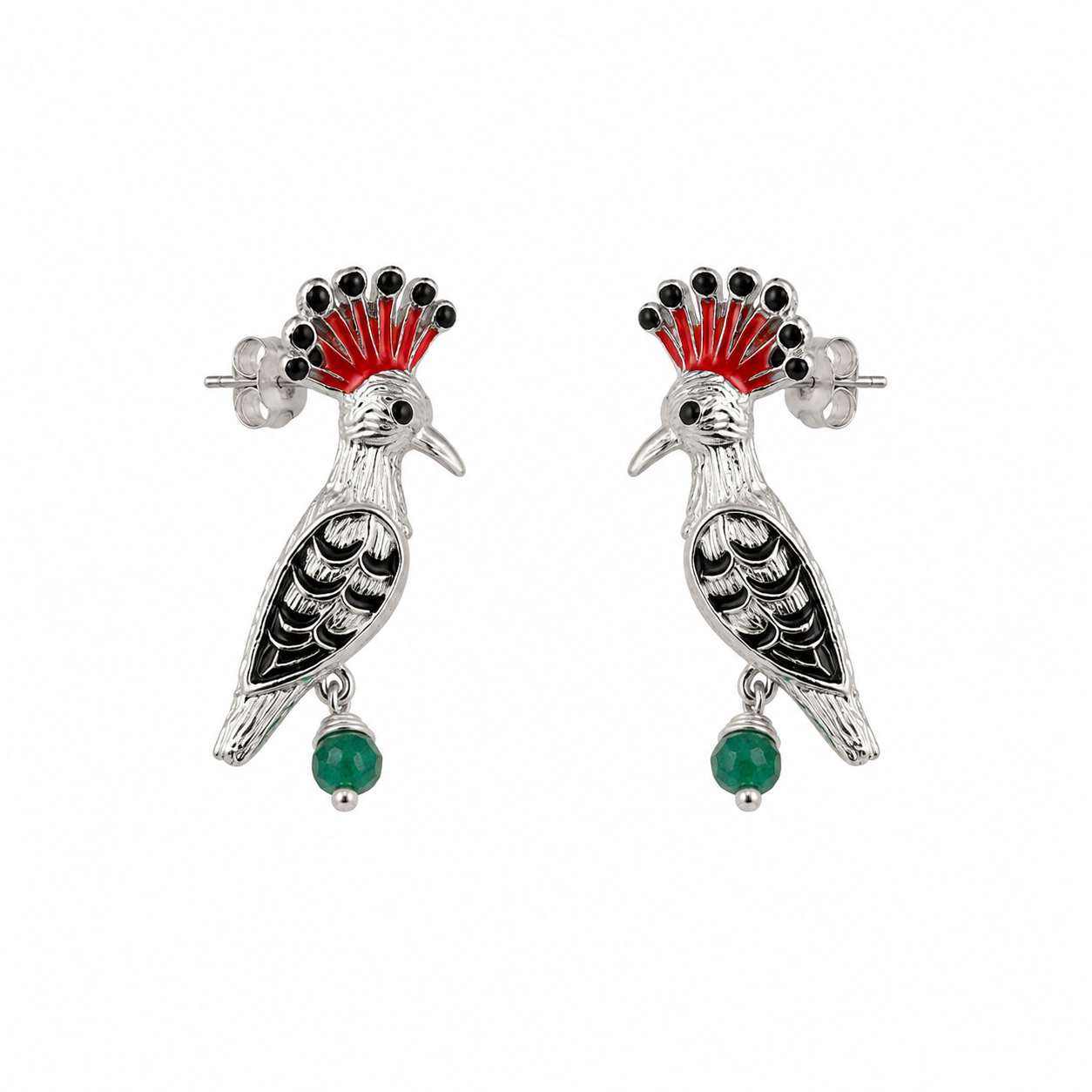 The Hodhod Whispered Wings Earrings | Silver