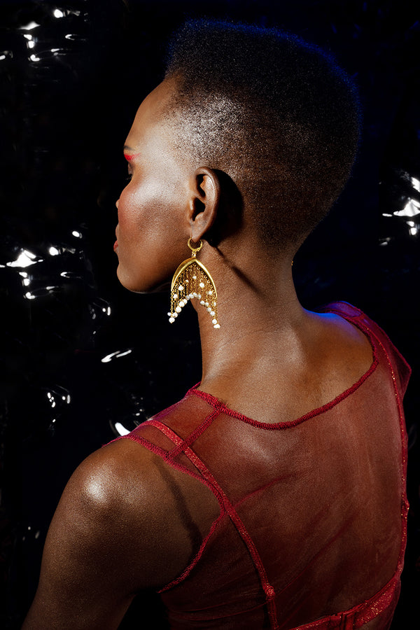 Siren Cascade Earrings | Gold