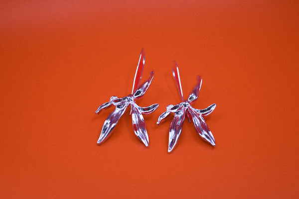 Orchid Earrings | Silver
