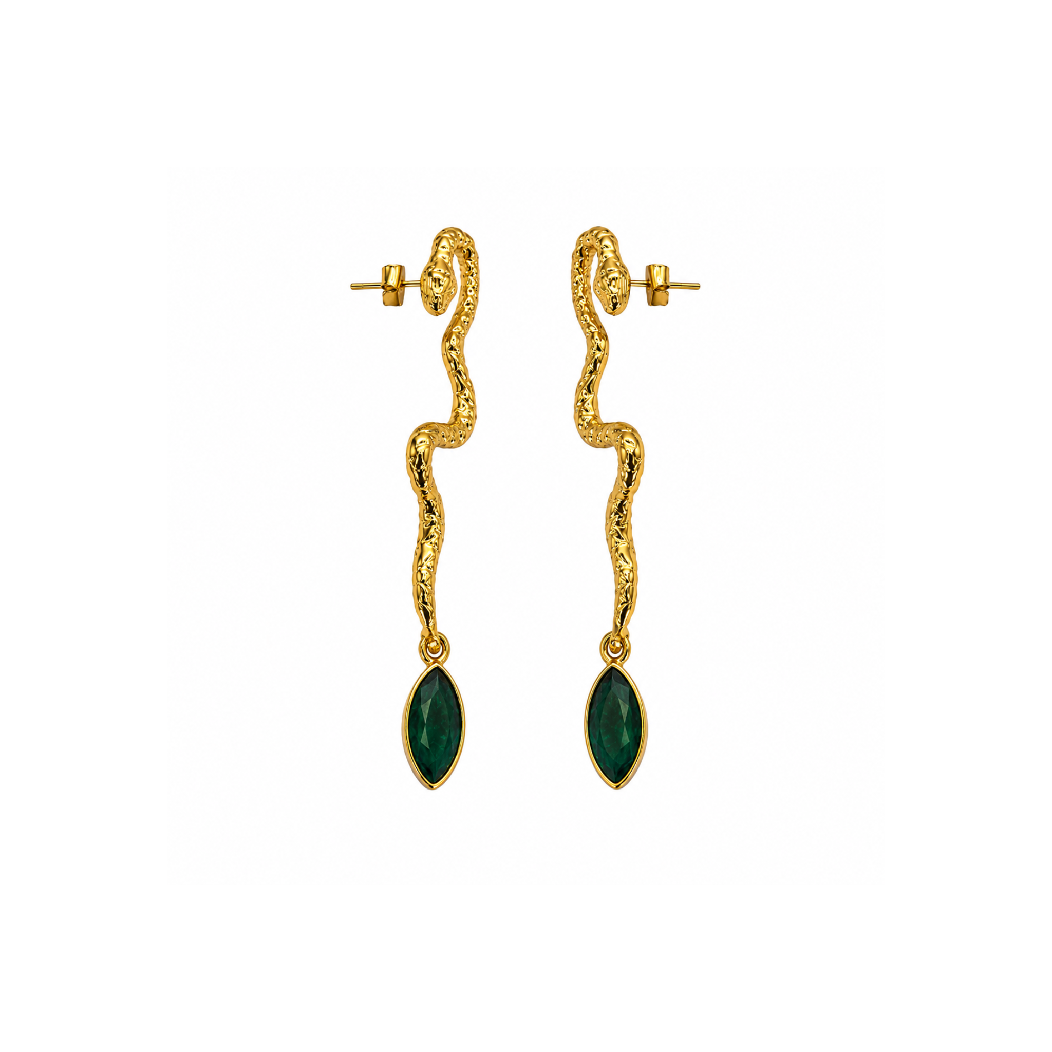 The Serpent Earrings | Gold