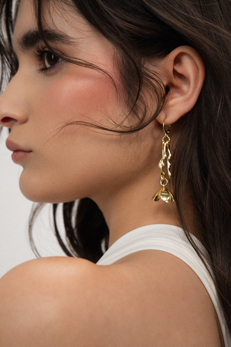 Tulip Earrings | Gold