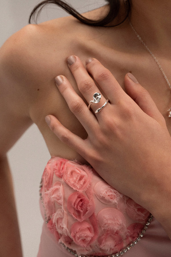 Calla Lilly Ring | Silver