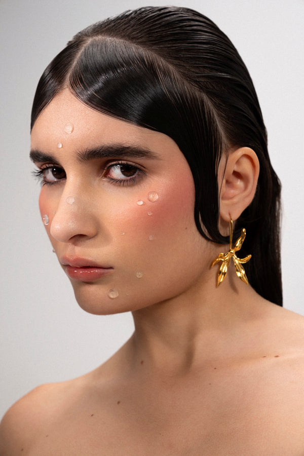 Orchid Earrings | Gold